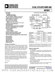 AD7665ACP datasheet pdf Analog Devices