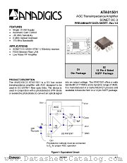 ATA01501 datasheet pdf Anadigics Inc