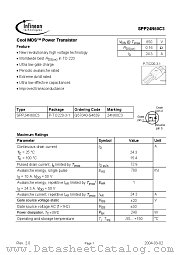 SPP24N60C3 datasheet pdf Infineon