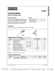 SGL25N120RUFTU datasheet pdf Fairchild Semiconductor