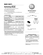 BAS116LT1 datasheet pdf ON Semiconductor