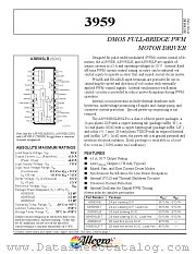 A3959SLB-T datasheet pdf Allegro MicroSystems