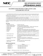 UPD6464ACS-XXX datasheet pdf NEC