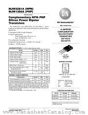 MJW3281A datasheet pdf ON Semiconductor