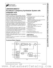 LMX2512LQ1065 datasheet pdf National Semiconductor