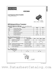 KSC2859OMTF datasheet pdf Fairchild Semiconductor