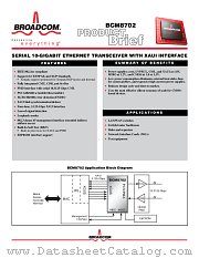 BCM8702 datasheet pdf Broadcom