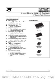 M29W800DT70N6E datasheet pdf ST Microelectronics