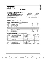 KSH2955TM datasheet pdf Fairchild Semiconductor
