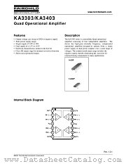 KA3403DTF datasheet pdf Fairchild Semiconductor