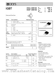 IXGP20N100 datasheet pdf IXYS
