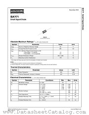 BAY71 datasheet pdf Fairchild Semiconductor