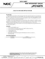 UPD16875 datasheet pdf NEC
