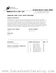 MM54C165J-MIL datasheet pdf National Semiconductor