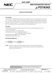 UPD16342 datasheet pdf NEC