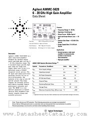 AMMC-5620 datasheet pdf Agilent (Hewlett-Packard)