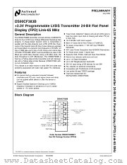 DS90CF383BMTX datasheet pdf National Semiconductor