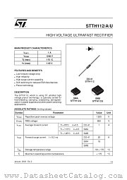 STTH112RL datasheet pdf ST Microelectronics