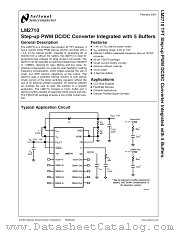 LM2710MTX-ADJ datasheet pdf National Semiconductor