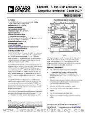 AD7994BRUZ-0 datasheet pdf Analog Devices