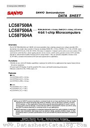 LC587506A datasheet pdf SANYO