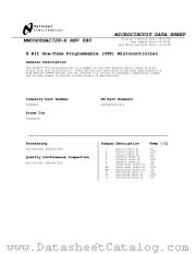 COP8SAC728J-MIL datasheet pdf National Semiconductor