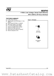 M25P40-VMP6G datasheet pdf ST Microelectronics