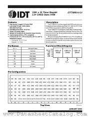 IDT7MMV4101S10BG8 datasheet pdf IDT