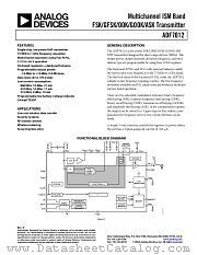 EVAL-ADF7012DB2 datasheet pdf Analog Devices
