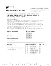 5962-7802302MFA datasheet pdf National Semiconductor