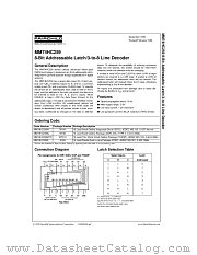 MM74HC259MX datasheet pdf Fairchild Semiconductor