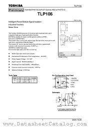 TLP106 datasheet pdf TOSHIBA