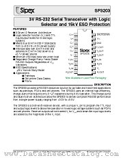 SP3203CY-L datasheet pdf Sipex Corporation