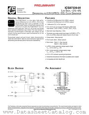 ICS87339-01 datasheet pdf Texas Instruments