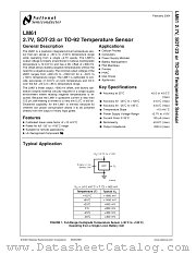 LM61CIM3X datasheet pdf National Semiconductor