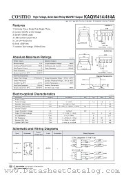 KAQW414 datasheet pdf Cosmo Electronics