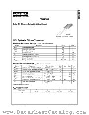 KSC2688YSTSSTU datasheet pdf Fairchild Semiconductor