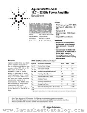 AMMC-5033 datasheet pdf Agilent (Hewlett-Packard)