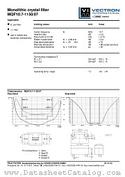 MQF10.7-1150/07 datasheet pdf Vectron