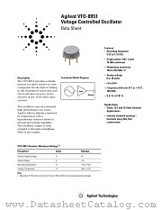 VTO-8951 datasheet pdf Agilent (Hewlett-Packard)