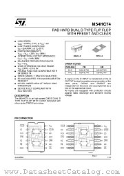 M54HC74D datasheet pdf ST Microelectronics