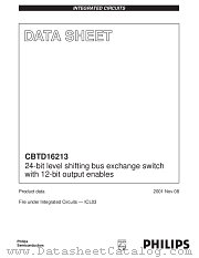 CBTD16213DGG datasheet pdf Philips