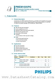 PMEM1505PG datasheet pdf Philips