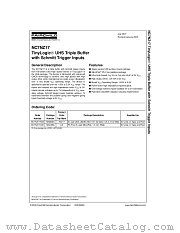 NC7NZ17L8X datasheet pdf Fairchild Semiconductor