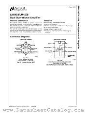 LM1458MX datasheet pdf National Semiconductor
