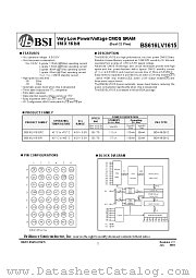 BS616LV1615 datasheet pdf Brilliance Semiconductor
