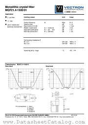 MQF21.4-1500/01 datasheet pdf Vectron