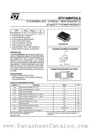 STV160NF03LAT4 datasheet pdf ST Microelectronics