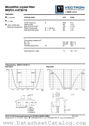 MQF21.4-0750/16 datasheet pdf Vectron