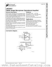 LMC6041IMX datasheet pdf National Semiconductor